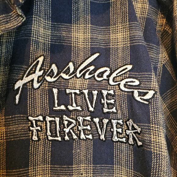 Bad Guy Cool Guy 2XL Buttondown Embroidered image Shirt. Rare Find. Unique. Fun - Picture 10 of 15